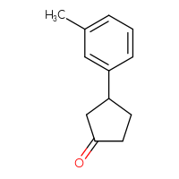 Chemical structure of 3-(3-methylphenyl)cyclopentan-1-one - CSSB00012087931