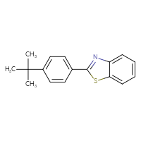Chemical structure of 2-(4-tert-butylphenyl)-1,3-benzothiazole - CSSB00102589934