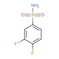 Chemical structure of 3,4-difluorobenzene-1-sulfonamide - CSSB00000164528