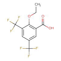 Chemical structure of 2-ethoxy-3,5-bis(trifluoromethyl)benzoic acid - CSSB06835378264