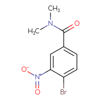 Chemical structure of 4-bromo-N,N-dimethyl-3-nitrobenzamide - CSSB00000159478