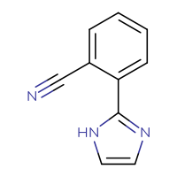 Chemical structure of 2-(1H-imidazol-2-yl)benzonitrile - CSSB00000087604