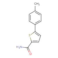 Chemical structure of 5-(4-methylphenyl)thiophene-2-carboxamide - CSSB03552975792