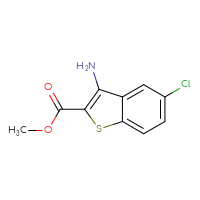 Chemical structure of methyl 3-amino-5-chloro-1-benzothiophene-2-carboxylate - CSSB00010179906