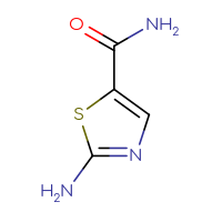 Chemical structure of 2-amino-1,3-thiazole-5-carboxamide - CSSB00000024004