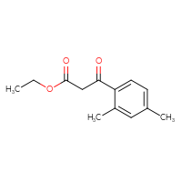 Chemical structure of ethyl 3-(2,4-dimethylphenyl)-3-oxopropanoate - CSSB00011248976