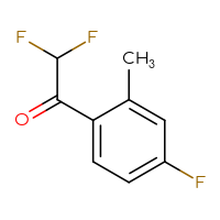 Chemical structure of 2,2-difluoro-1-(4-fluoro-2-methylphenyl)ethan-1-one - CSSB00012753956