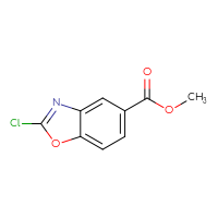 Chemical structure of methyl 2-chloro-1,3-benzoxazole-5-carboxylate - CSSB00010091453