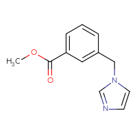 Chemical structure of methyl 3-[(1H-imidazol-1-yl)methyl]benzoate - CSSB00000024140