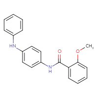 Chemical structure of 2-methoxy-N-[4-(phenylamino)phenyl]benzamide - CSSB00020581844