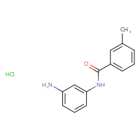 Chemical structure of N-(3-aminophenyl)-3-methylbenzamide hydrochloride - CSSB06630657941