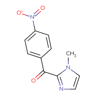 Chemical structure of 1-methyl-2-(4-nitrobenzoyl)-1H-imidazole - CSSB00025752470