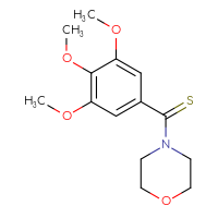 Chemical structure of 4-(3,4,5-trimethoxybenzenecarbothioyl)morpholine - CSSB00102649123