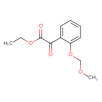 Chemical structure of ethyl 2-[2-(methoxymethoxy)phenyl]-2-oxoacetate - CSSB15039482779
