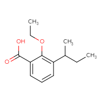 Chemical structure of 3-(butan-2-yl)-2-ethoxybenzoic acid - CSSB21103686563