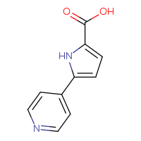 Chemical structure of 5-(pyridin-4-yl)-1H-pyrrole-2-carboxylic acid - CSSB00010977726