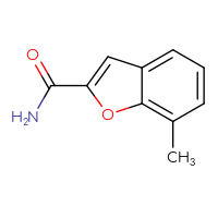 Chemical structure of 7-methyl-1-benzofuran-2-carboxamide - CSSB00000057192