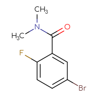 Chemical structure of 5-bromo-2-fluoro-N,N-dimethylbenzamide - CSSB00000159508