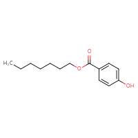 Chemical structure of heptyl 4-hydroxybenzoate - CSSB00000013370
