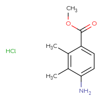 Chemical structure of methyl 4-amino-2,3-dimethylbenzoate hydrochloride - CSSB03436539769