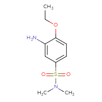 Chemical structure of 3-amino-4-ethoxy-N,N-dimethylbenzene-1-sulfonamide - CSSB00000324504