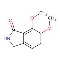 Chemical structure of 6,7-dimethoxy-2,3-dihydro-1H-isoindol-1-one - CSSB00000090682