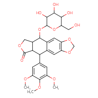 Chemical structure of 16-{[3,4,5-trihydroxy-6-(hydroxymethyl)oxan-2-yl]oxy}-10-(3,4,5-trimethoxyphenyl)-4,6,13-trioxatetracyclo[7.7.0.0³,⁷.0¹¹,¹⁵]hexadeca-1,3(7),8-trien-12-one - CSSB00159279279