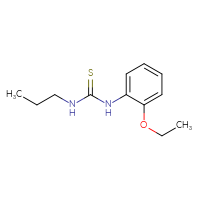 Chemical structure of 1-(2-ethoxyphenyl)-3-propylthiourea - CSSB00000255271