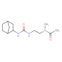 Chemical structure of N-{2-[({bicyclo[2.2.1]heptan-2-yl}carbamoyl)amino]ethyl}-N-methylacetamide - CSSB20992961103