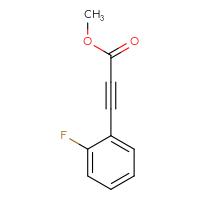 Chemical structure of methyl 3-(2-fluorophenyl)prop-2-ynoate - CSSB00012100131