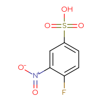 Chemical structure of 4-fluoro-3-nitrobenzene-1-sulfonic acid - CSSB00010205782
