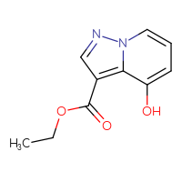 Chemical structure of ethyl 4-hydroxypyrazolo[1,5-a]pyridine-3-carboxylate - CSSB00021041792