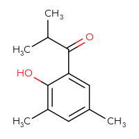 Chemical structure of 1-(2-hydroxy-3,5-dimethylphenyl)-2-methylpropan-1-one - CSSB00011659508