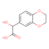 Chemical structure of 2-(2,3-dihydro-1,4-benzodioxin-6-yl)-2-hydroxyacetic acid - CSSB00011434980