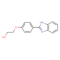 Chemical structure of 2-[4-(1H-1,3-benzodiazol-2-yl)phenoxy]ethan-1-ol - CSSB12058066080