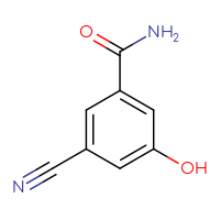 Chemical structure of 3-cyano-5-hydroxybenzamide - CSSB00009862139