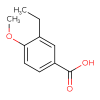 Chemical structure of 3-ethyl-4-methoxybenzoic acid - CSSB00009880723