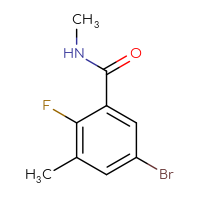 Chemical structure of 5-bromo-2-fluoro-N,3-dimethylbenzamide - CSSB00021078951