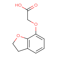 Chemical structure of 2-(2,3-dihydro-1-benzofuran-7-yloxy)acetic acid - CSSB00016513405