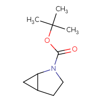 Chemical structure of tert-butyl 2-azabicyclo[3.1.0]hexane-2-carboxylate - CSSB00009859916