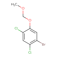Chemical structure of 1-bromo-2,4-dichloro-5-(methoxymethoxy)benzene - CSSB14924859005
