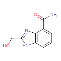 Chemical structure of 2-(hydroxymethyl)-1H-1,3-benzodiazole-4-carboxamide - CSSB01991087318