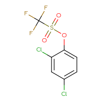Chemical structure of 2,4-dichlorophenyl trifluoromethanesulfonate - CSSB00153410803