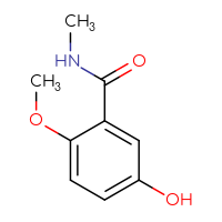 Chemical structure of 5-hydroxy-2-methoxy-N-methylbenzamide - CSSB00009853408