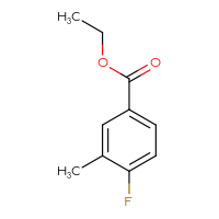Chemical structure of ethyl 4-fluoro-3-methylbenzoate - CSSB00011825723