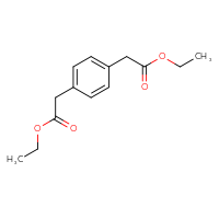 Chemical structure of ethyl 2-[4-(2-ethoxy-2-oxoethyl)phenyl]acetate - CSSB00000086694