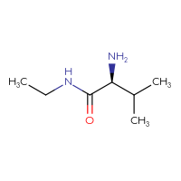 Chemical structure of (2S)-2-amino-N-ethyl-3-methylbutanamide - CSSB00011422903