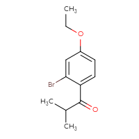Chemical structure of 1-(2-bromo-4-ethoxyphenyl)-2-methylpropan-1-one - CSSB00012721591