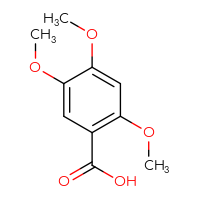 Chemical structure of 2,4,5-trimethoxybenzoic acid - CSSB00000211247