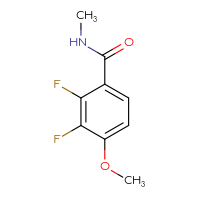 Chemical structure of 2,3-difluoro-4-methoxy-N-methylbenzamide - CSSB06870055464